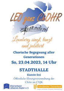 Chorverbands-/Ehrungstag 2023 @ Stadthalle Leonberg